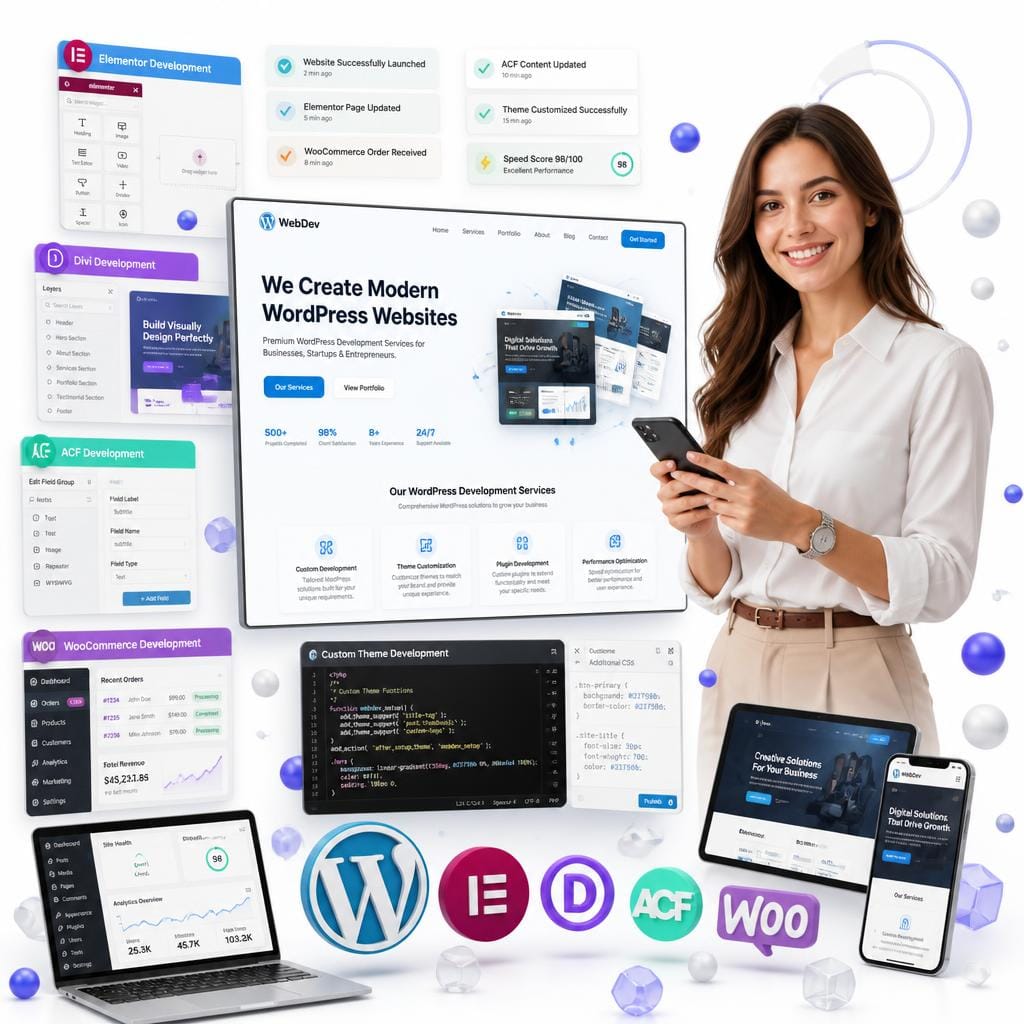 Professional WordPress Development Services by OrbitWebX